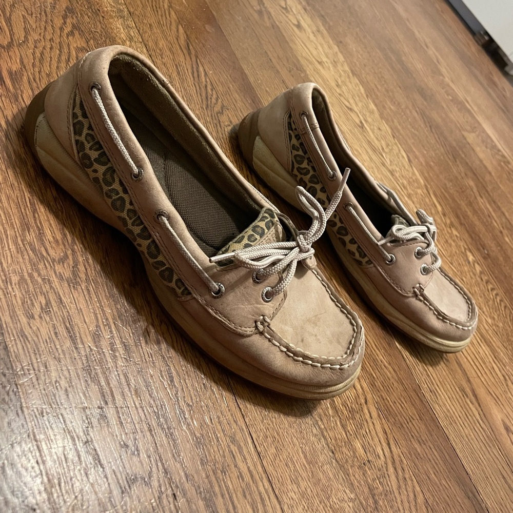Cheetah print Sperry Boat Shoe